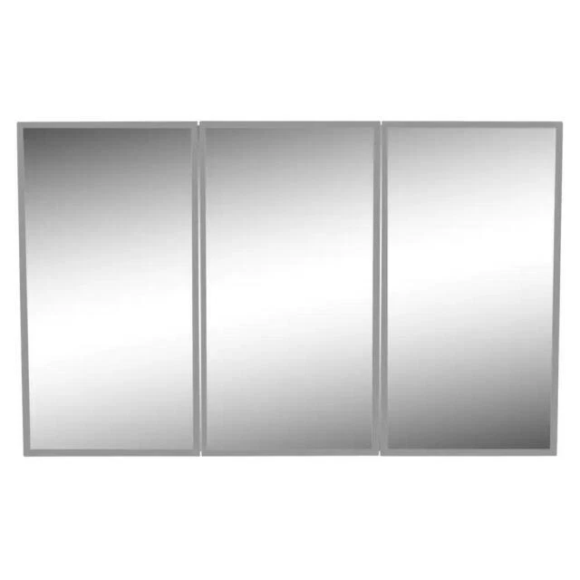 Croydex WC102622YW Medicine Cabinet 48x30x5.25" Frameless Tri View Surface Mount