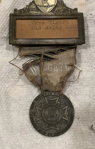 Antique 1932 American Legion Auxiliary VFW Badge & Ribbon - Picture 1 of 10