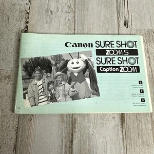 Canon Sure Shot Zoom S Caption Camera Original User Instruction Manual - Foto 1 di 3