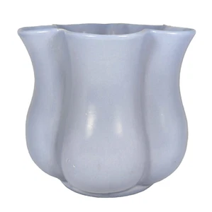 RumRill Red Wing Pottery Vase Planter Light Blue Tulip Shape #500 Vintage READ - Picture 1 of 9