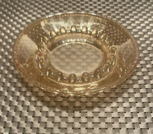 PINK HOBNAIL DEPRESSION GLASS ASHTRAY ROUND 6.5” - Picture 1 of 12