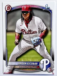 2025 Bowman Aroon Escobar 1st Bowman #BP-65 Phillies - Picture 1 of 2