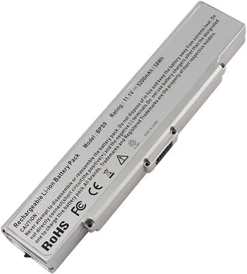 6Cell Battery for Sony VGP-BPS9/S VGP-BPS9A/S VGP-BPS9/B VGP-BPL9 VGP-BPS9A/B - Image 1 of 4