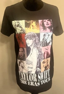Camiseta Taylor Swift The Eras Tour Mujer Mediana Negra Gráfica de Concierto Camiseta - Imagen 1 de 7