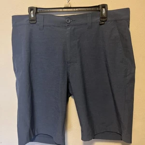 Travis Mathew Shorts Size 35 Blue/Gray Golf Moisture Wicking  - Picture 1 of 4