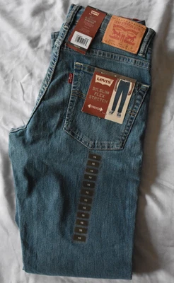 Pantalones de mezclilla Levi's Boys 511 ajustados flexibles elásticos lavado medio juveniles talla 16 regular, M5M Foto 1 de 3