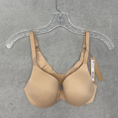 Sujetador Skims 36C Beige Alisador Cobertura Completa Ligeramente Forrado Arcilla Con Aros Foto 1 de 4