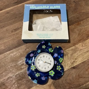 Orologio gonfiabile vintage anni 90 Y2K Air Groovy "margherita galleggiante" 7" alto 7" largo - Foto 1 di 9