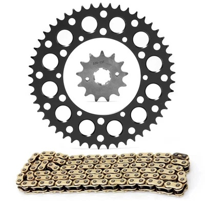 Kit de piñón de cadena 520 X-Ring 13T 49 dientes para Kawasaki KLX250 91 92 1993-2016 Foto 1 de 4