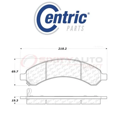 Centric C-TEK Ceramic Disc Brake Pads for 2003-2008 Chevrolet Express 3500 kg Foto 1 de 4