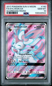 PSA 10 GEM MINT Sylveon GX Guardians Rising Full Art 140/145 Pokémon 2017 - Picture 1 of 2