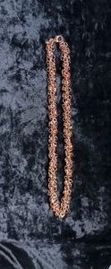 Vintage 16" in Bronze Milor Itlay Multi Loop Rose Gold Tone Chain Necklace  - Picture 1 of 6
