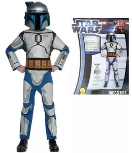 Star Wars Jango Fett Deluxe Costume Children Size, Large 12-14 Halloween Cosplay - Picture 1 of 4