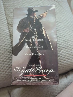 Wyatt Earp VHS 2 Tape Set 1994 Kevin Costner Dennis Quaid Gene Hackman Pre Owned - Image 1 of 3