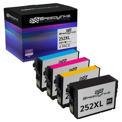 Reemplazos SPEEDYINKS para cartuchos de tinta de alto rendimiento Epson 252/254 XL (4 colores Foto 1 de 4