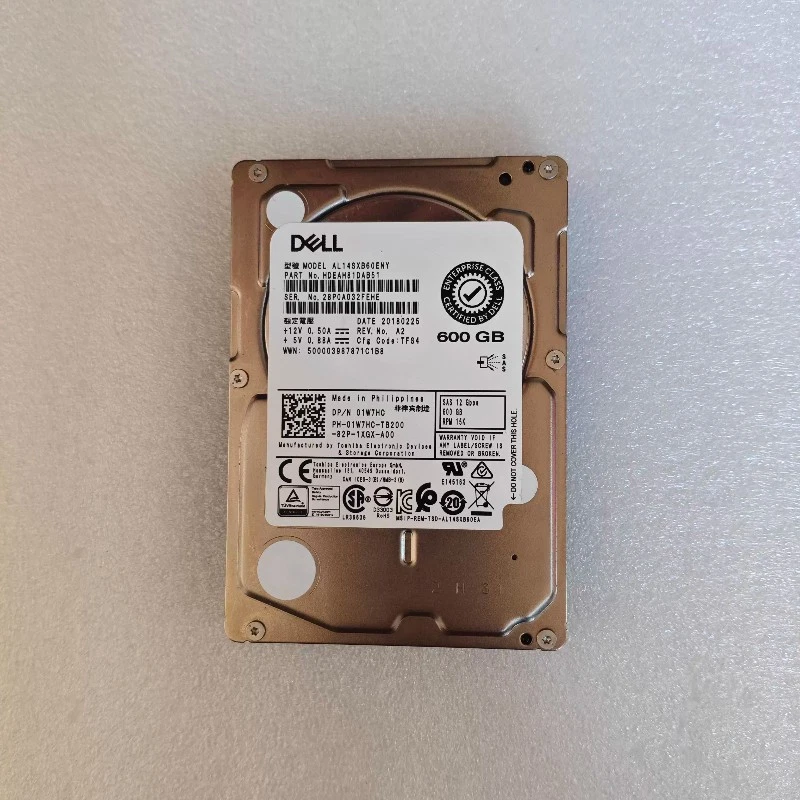 DELL HARD DRIVE HDD SAS AL14SXB60ENY 2.5" 600GB 12G 15K RPM 1W7HC - Image 1 of 4
