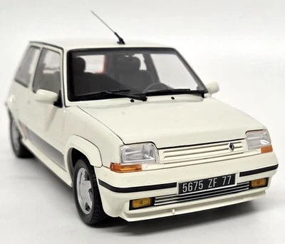 Norev 1/18 Renault 5 GT Turbo Phase 2 1989 Panda White Diecast Model Car - Image 1 of 4