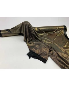 50 Cm Tessuto Lamè Stampato Paillettes Specchio Lurex Spalmato Semielastico Alta - Imagen 1 de 45