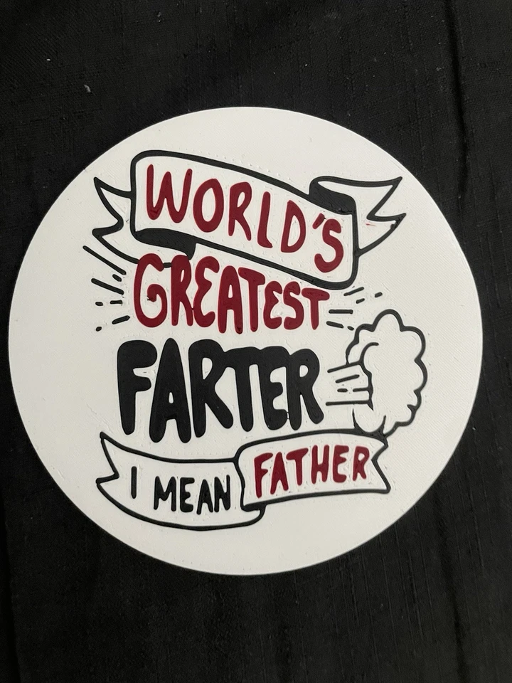 A funny Drinks Coaster For Dad.  - Image 1 of 1