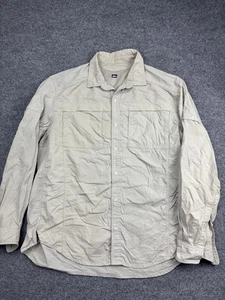 REI Hemd Herren XL Beige Nylon Wandern Angeln Knopfleiste Langarm Outdoor - Bild 1 von 10