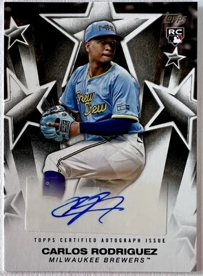 2025 Topps Series 1 Carlos Rodriguez RC AUTO Stars #BSA-CR - Image 1 of 2