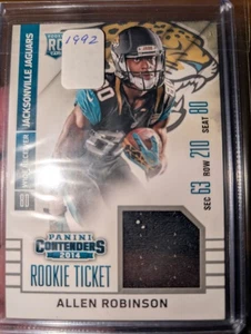 2014 Panini Contenders #RTS-3Allen Robinson Jaguars RC Black GW PATCH🔥🏈FREE SH - Picture 1 of 7