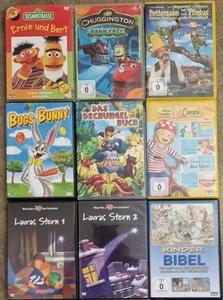 Kleine DVD Sammlung: 9 Filme in gutem Zustand Kinder Filme Trickfilme - Bild 1 von 3