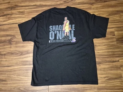 VINTAGE NIKE SHAQUILLE O'NEAL T-SHIRT XL Shaq Big Unstoppable Caricature Lakers - Image 1 of 4