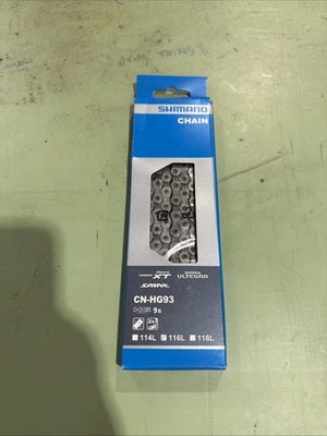 Shimano CN-HG93 9-Speed Road / MTB Bicycle Chain Deore XT / Ultegra 116-Links - Image 1 of 3
