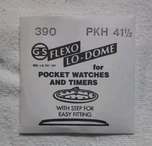 Germanow-Simon Mach (GS) PKH41 1/2 Watch Crystal 39.0mm NOS Part Flexo Lo-Dome - Picture 1 of 2