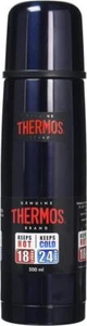 Thermos Vacuum Flask Light & Compact Stainless Steel Design Midnight Blue 500ml - Picture 1 of 3