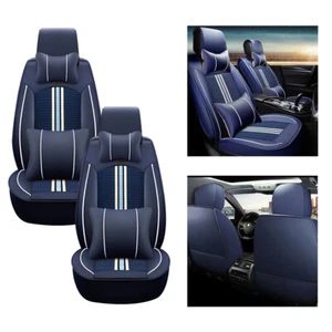 Car Seat Covers for Chrysler Front Row Headrest+Pillows Cushion Blue 004 - Picture 1 of 11