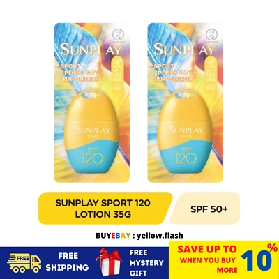 2 X Loção Protetora Solar Esportiva SUNPLAY FPS 120 PA++++ 35g Resistente à Água/Suor - Imagem 1 de 4