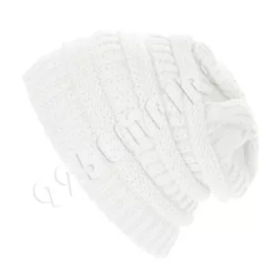 Unisex Knitted Slouchy Baggy Beanie Winter Hat Ski Skull Cap - Picture 1 of 123