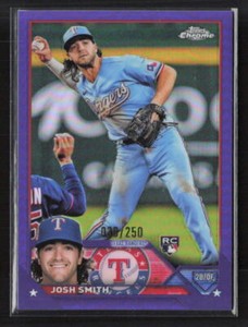 2023 Topps Chrome #73 Josh Smith Purple RC Refractor /250