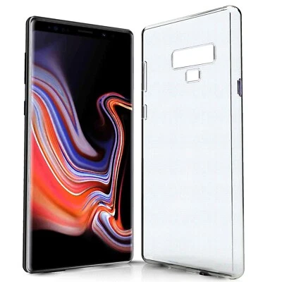 COVER CUSTODIA SLIM SILICONE MORBIDO TPU CLEAR Samsung Galaxy Note 9 Trasparente - Immagine 1 di 4