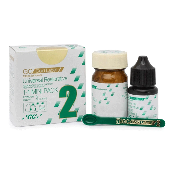 GC Gold Label 2 Glass Ionomer Restorative Cement #21 -Mini Pack-Short Expiration