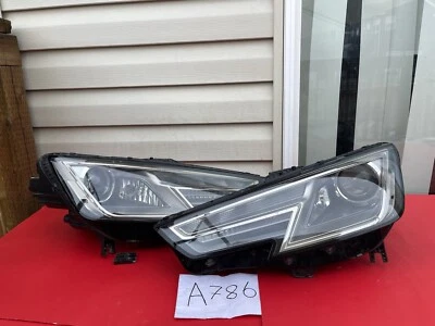 Damage ! 2017-2019 Audi A4 Quattro Allroad S4 Left & Right HID Headlight OEM 786 - Image 1 of 4
