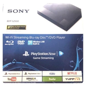 SONY ( BDP-S2500) BUILT IN  Wi-Fi BLU-RAY & DVD PLAYER & PLAYSTATION GAME STREAM - Picture 1 of 9