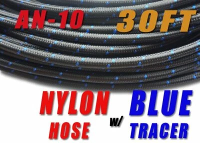 5/8" NYLON STAINLESS STEEL BRAIDED -10AN AN10 10-AN OIL FUEL LINE HOSE 30FT - Image 1 of 4