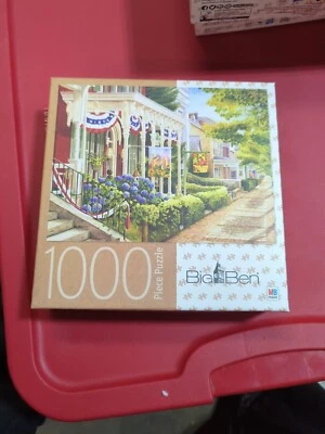 Milton Bradley Big Ben 1000 Piece Jigsaw Puzzle - Charm Of Ephata NEW - Image 1 of 3