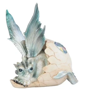 FIGURA DRAGÓN PLATA RECIÉN NACIDA - Imagen 1 de 1