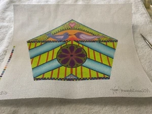 KAREN HENNESSY HP NEEDLEPOINT LOVE BIRDS-2E-316 - Picture 1 of 7