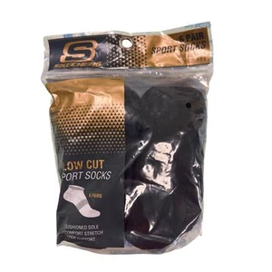 Skechers Kids 6-Pair Low Cut Sport Socks Shoe Size 9-3.5 Sock Size 7-8.5 New - Picture 1 of 2