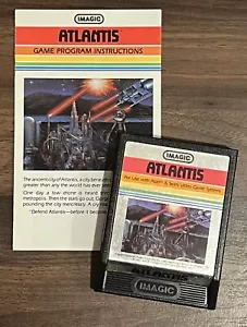 Cartuccia e manuale videogioco Atlantis ATARI 2600 1982 testato e funzionante! - Foto 1 di 7