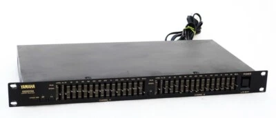 YAMAHA MODEL GQ2015A DUAL CHANNEL PROFESSIONAL AUDIO MUSIC GRAPHIC EQUALIZER - Image 1 of 4