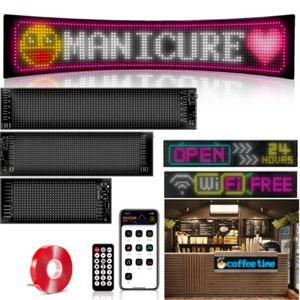 LED Laufschrift Flexible WIFI Werbetafel Panel Werbung Anzeigefeld Bildschirm DE - Bild 1 von 21