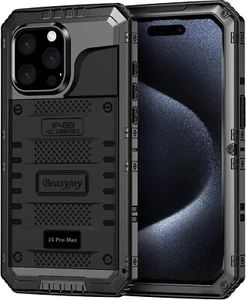 For iPhone 15 Pro Max Case Waterproof Metal Heavy Duty Full Body Protective - Picture 1 of 7