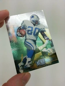 1996 FLEER METALL FUSSBALL Karte #41 BARRY SANDERS RB Detroit Lions #20  - Bild 1 von 6