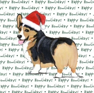 Corgi Untersetzer Weihnachten Thema Tri - Bild 1 von 2